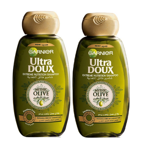 GETIT.QA- Qatar’s Best Online Shopping Website offers GARNIER ULTRA DOUX EXTREME NUTRITION MYTHIC OLIVE SHAMPOO VALUE PACK 2 X 400 ML at the lowest price in Qatar. Free Shipping & COD Available!