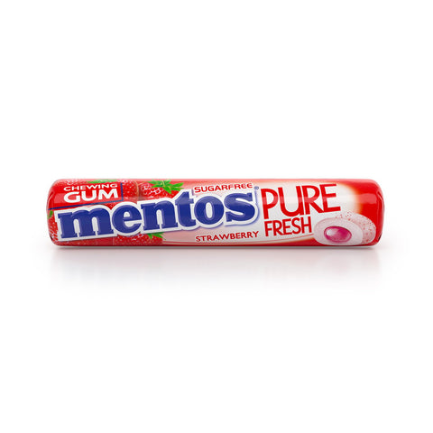 GETIT.QA- Qatar’s Best Online Shopping Website offers MENTOS PURE FRESH SUGAR FREE CHEWING GUM STRAWBERRY FLAVOUR 9 PCS at the lowest price in Qatar. Free Shipping & COD Available!