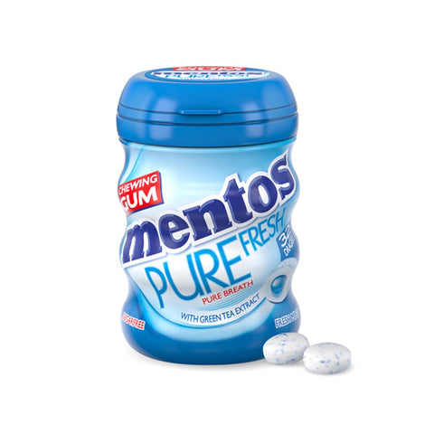 GETIT.QA- Qatar’s Best Online Shopping Website offers MENTOS PURE FRESH SUGAR FREE CHEWING GUM FRESH MINT FLAVOUR 32 PCS 56 G at the lowest price in Qatar. Free Shipping & COD Available!