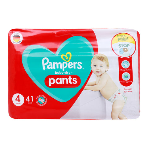 GETIT.QA- Qatar’s Best Online Shopping Website offers PAMPERS BABY-DRY NAPPY PANTS DIAPER SIZE 4 9-15 KG 41 PCS at the lowest price in Qatar. Free Shipping & COD Available!