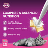 GETIT.QA- Qatar’s Best Online Shopping Website offers WHISKAS KITTEN OCEAN FISH FLAVOR WITH MILK DRY FOOD FOR KITTENS AGED 2-12 MONTHS 1.1KG at the lowest price in Qatar. Free Shipping & COD Available!