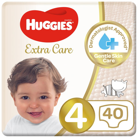 GETIT.QA- Qatar’s Best Online Shopping Website offers HUGGIES EXTRA CARE SIZE 4 8 -14 KG VALUE PACK 40 PCS at the lowest price in Qatar. Free Shipping & COD Available!