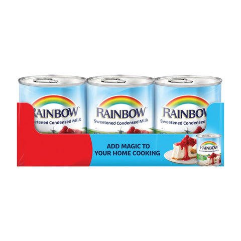 GETIT.QA- Qatar’s Best Online Shopping Website offers RAINBOW SWEETENED CONDENSED MILK 3 X 397 G at the lowest price in Qatar. Free Shipping & COD Available!