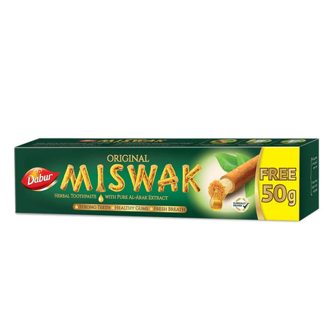GETIT.QA- Qatar’s Best Online Shopping Website offers DABUR ORIGINAL MISWAK HERBAL TOOTHPASTE 120 G at the lowest price in Qatar. Free Shipping & COD Available!