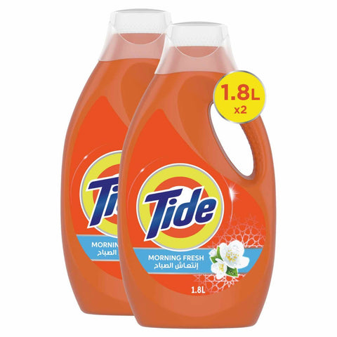GETIT.QA- Qatar’s Best Online Shopping Website offers TIDE AUTOMATIC POWER GEL-- MORNING FRESH-- 2 X 1.8 LITRES at the lowest price in Qatar. Free Shipping & COD Available!