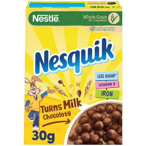 GETIT.QA- Qatar’s Best Online Shopping Website offers NESTLE NESQUIK CHOCOLATE BREAKFAST CEREAL 30 G at the lowest price in Qatar. Free Shipping & COD Available!