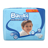 GETIT.QA- Qatar’s Best Online Shopping Website offers SANITA BAMBI BABY DIAPER JUMBO PACK SIZE 6 XX-LARGE 16+KG 40 PCS at the lowest price in Qatar. Free Shipping & COD Available!