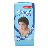 GETIT.QA- Qatar’s Best Online Shopping Website offers SANITA BAMBI BABY DIAPER JUMBO PACK SIZE 4+ LARGE PLUS 10-18KG 58 PCS at the lowest price in Qatar. Free Shipping & COD Available!