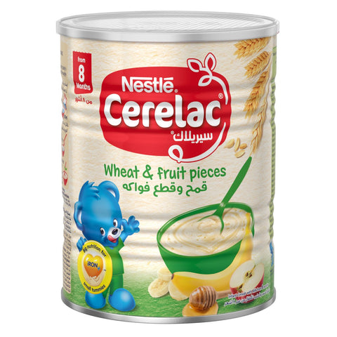 GETIT.QA- Qatar’s Best Online Shopping Website offers NESTLE CERELAC INFANT CEREALS WITH IRON + WHEAT & FRUIT PIECES FROM 8 MONTHS 400 G at the lowest price in Qatar. Free Shipping & COD Available!