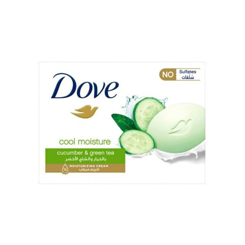 GETIT.QA- Qatar’s Best Online Shopping Website offers DOVE COOL MOISTURE CUCUMBER & GREEN TEA SCENT MOISTURISING BEAUTY CREAM SOAP BAR 160 G at the lowest price in Qatar. Free Shipping & COD Available!