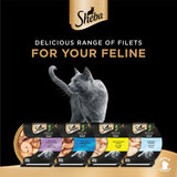 GETIT.QA- Qatar’s Best Online Shopping Website offers SHEBA FILLETS CHICKEN WITH SHRIMP AND TUNA CAT FOOD 60 G at the lowest price in Qatar. Free Shipping & COD Available!