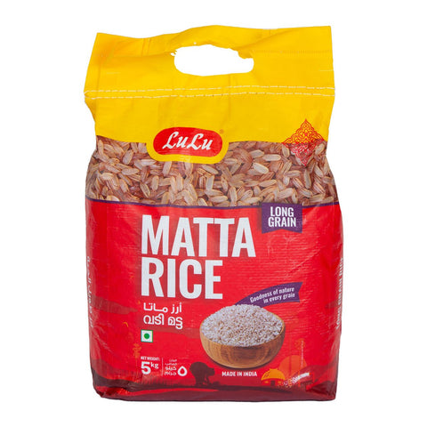 GETIT.QA- Qatar’s Best Online Shopping Website offers LULU MATTA RICE LONG GRAIN 5 KG at the lowest price in Qatar. Free Shipping & COD Available!