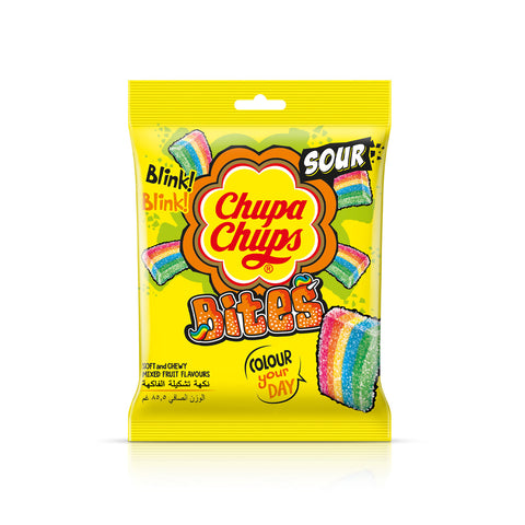 GETIT.QA- Qatar’s Best Online Shopping Website offers Chupa Chups Sour Bites Mix Fruit Jellies 85.5 g at lowest price in Qatar. Free Shipping & COD Available!