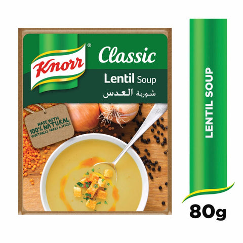 GETIT.QA- Qatar’s Best Online Shopping Website offers KNORR PACKET SOUP LENTIL 80 G at the lowest price in Qatar. Free Shipping & COD Available!