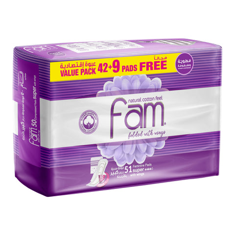 GETIT.QA- Qatar’s Best Online Shopping Website offers SANITA FAM TRIFOLD SUPER LADIES NAPKIN PADS-- 51 PCS at the lowest price in Qatar. Free Shipping & COD Available!