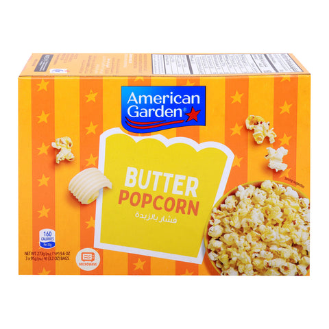 GETIT.QA- Qatar’s Best Online Shopping Website offers AMERICAN GARDEN MICROWAVE BUTTER POPCORN GLUTEN FREE 273 G at the lowest price in Qatar. Free Shipping & COD Available!