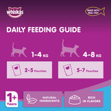 GETIT.QA- Qatar’s Best Online Shopping Website offers WHISKAS WET CAT FOOD OCEAN FISH FOR ADULT CATS 1+ YEARS 80 G at the lowest price in Qatar. Free Shipping & COD Available!