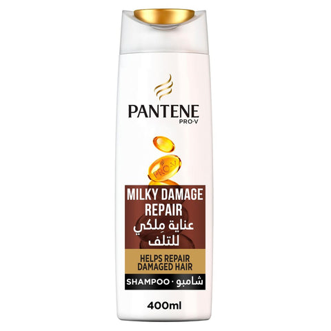 GETIT.QA- Qatar’s Best Online Shopping Website offers PANTENE PRO-V MILKY DAMAGE REPAIR SHAMPOO-- 400 ML at the lowest price in Qatar. Free Shipping & COD Available!