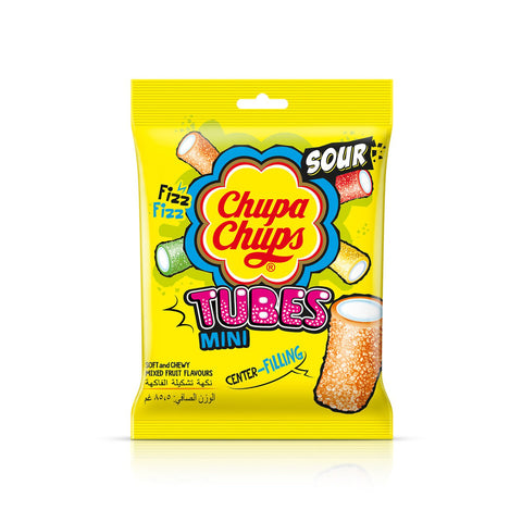 GETIT.QA- Qatar’s Best Online Shopping Website offers Chupa Chups Mini Sour Tube Mix Fruit Jellies 24.2 g at lowest price in Qatar. Free Shipping & COD Available!