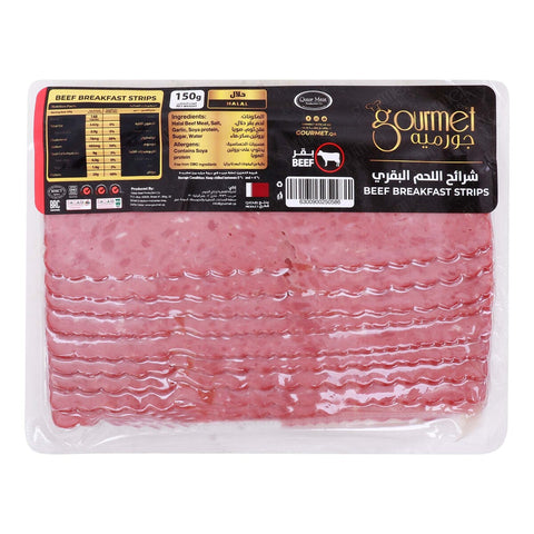 GETIT.QA- Qatar’s Best Online Shopping Website offers GOURMET BEEF BREAKFAST STRIPS-- 150 G at the lowest price in Qatar. Free Shipping & COD Available!