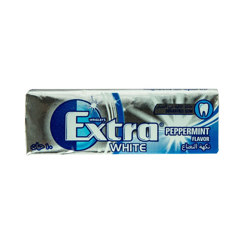 GETIT.QA- Qatar’s Best Online Shopping Website offers WRIGLEY'S SUGAR FREE EXTRA WHITE PEPPERMINT GUM 10 PCS 14 G at the lowest price in Qatar. Free Shipping & COD Available!