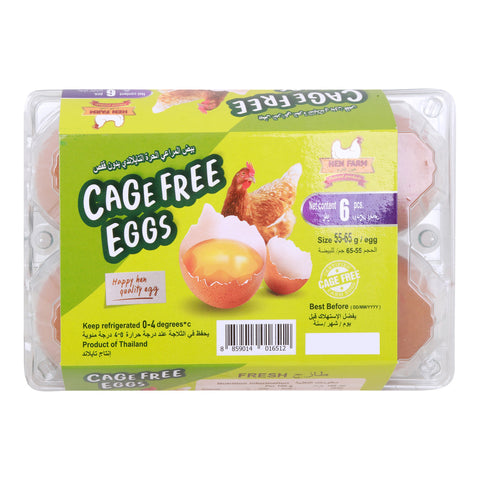 GETIT.QA- Qatar’s Best Online Shopping Website offers HEN FARM CAGE FREE BROWN EGG-- 6 PCS at the lowest price in Qatar. Free Shipping & COD Available!