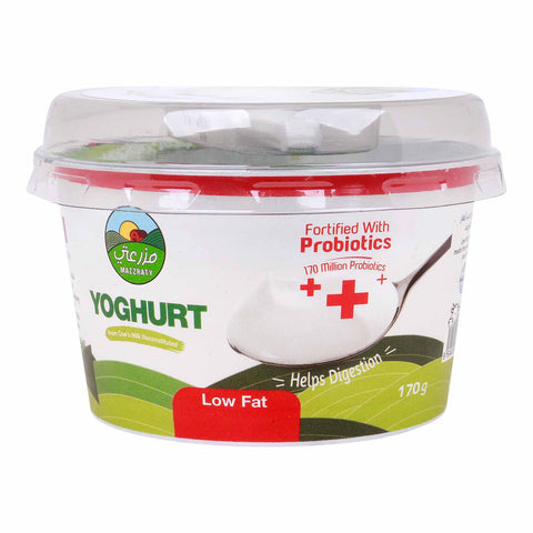 GETIT.QA- Qatar’s Best Online Shopping Website offers MAZZRATY YOGURT LOW FAT PROBIOTICS-- 170 G at the lowest price in Qatar. Free Shipping & COD Available!