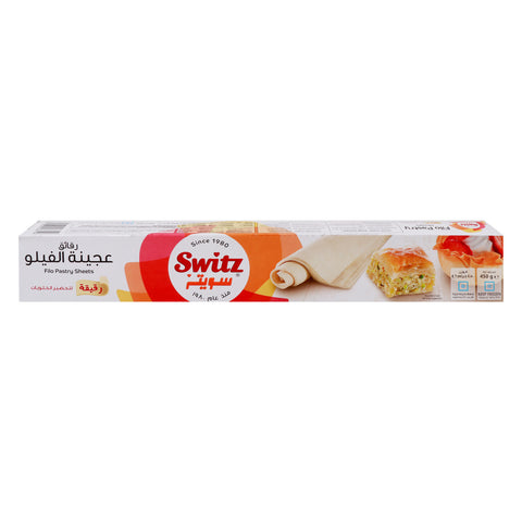 GETIT.QA- Qatar’s Best Online Shopping Website offers SWITZ FILO THIN PASTRY SHEETS-- 450 G at the lowest price in Qatar. Free Shipping & COD Available!