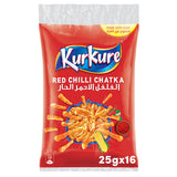 GETIT.QA- Qatar’s Best Online Shopping Website offers KURKURE CHILLI CHATKA FLAVOUR CRISPY SPICY PUFFED CORN SNACKS 25 G at the lowest price in Qatar. Free Shipping & COD Available!