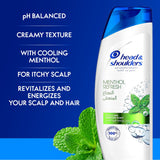 GETIT.QA- Qatar’s Best Online Shopping Website offers HEAD & SHOULDERS MENTHOL REFRESH ANTI-DANDRUFF SHAMPOO FOR ITCHY SCALP 2 X 400 ML at the lowest price in Qatar. Free Shipping & COD Available!