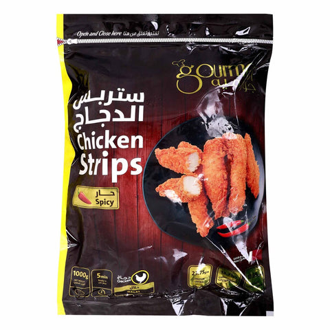 GETIT.QA- Qatar’s Best Online Shopping Website offers GOURMET SPICY CHICKEN STRIPS-- 1 KG at the lowest price in Qatar. Free Shipping & COD Available!