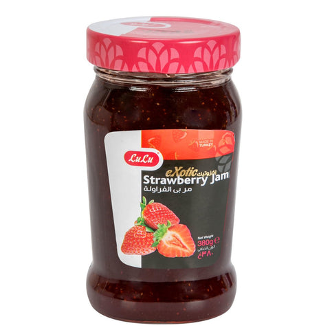 GETIT.QA- Qatar’s Best Online Shopping Website offers LULU EXOTIC STRAWBERRY JAM 380G at the lowest price in Qatar. Free Shipping & COD Available!