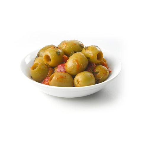 GETIT.QA- Qatar’s Best Online Shopping Website offers JORDAN GREEN OLIVES WITH SPICY 250G at the lowest price in Qatar. Free Shipping & COD Available!