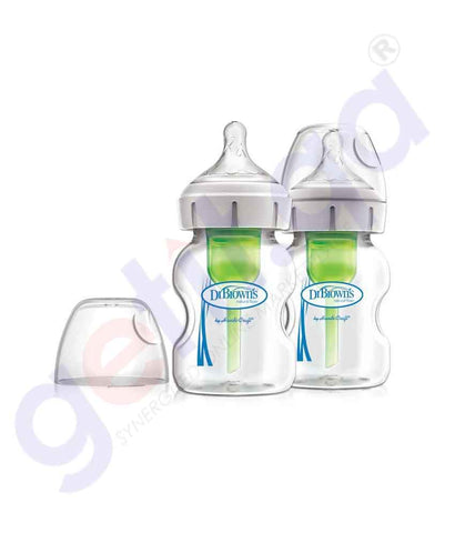 Buy Dr Brown's Glass Bottle 2-Pack WB52700-P2 Doha Qatar
