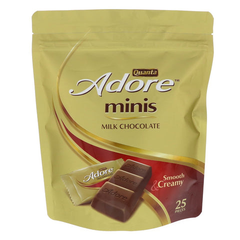 GETIT.QA- Qatar’s Best Online Shopping Website offers QUANTA ADORE MINIS MILK CHOCOLATE 253 G at the lowest price in Qatar. Free Shipping & COD Available!