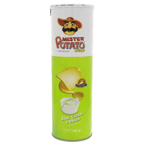 GETIT.QA- Qatar’s Best Online Shopping Website offers MISTER POTATO CRISPS SOUR CREAM AND ONION 160 G at the lowest price in Qatar. Free Shipping & COD Available!
