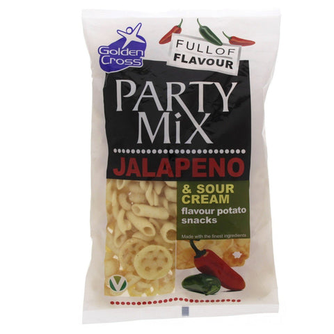 GETIT.QA- Qatar’s Best Online Shopping Website offers GOLD CROSS PARTY MIX JALAPENO & SOUR CREAM POTATO SNACKS 125 G at the lowest price in Qatar. Free Shipping & COD Available!