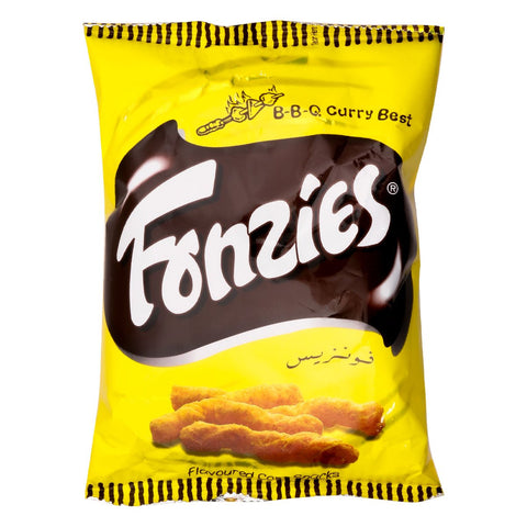 GETIT.QA- Qatar’s Best Online Shopping Website offers FONZIES CORN SNACKS BBQ CURRY 70G at the lowest price in Qatar. Free Shipping & COD Available!
