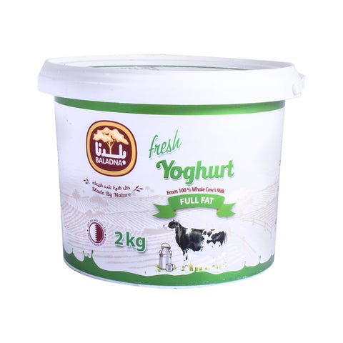 GETIT.QA- Qatar’s Best Online Shopping Website offers Baladna Fresh Yoghurt Full Fat 2kg at lowest price in Qatar. Free Shipping & COD Available!