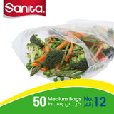 GETIT.QA- Qatar’s Best Online Shopping Website offers SANITA CLUB FOOD STORAGE BAGS BIODEGRADABLE #12 SIZE 40 X 27CM 50PCS at the lowest price in Qatar. Free Shipping & COD Available!