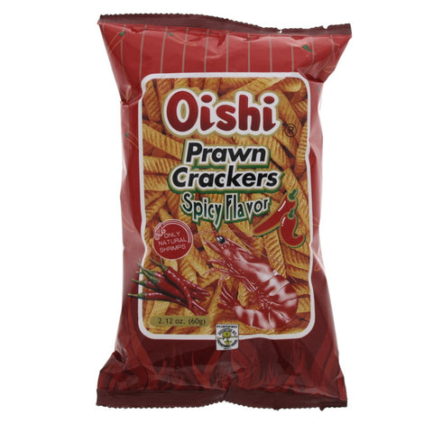 GETIT.QA- Qatar’s Best Online Shopping Website offers OISHI SPICY FLAVOR PRAWN CRACKERS 60 G at the lowest price in Qatar. Free Shipping & COD Available!