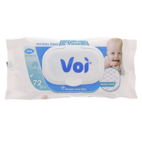 GETIT.QA- Qatar’s Best Online Shopping Website offers VOI BABY WET WIPES CREAM LOTION 1PKT 72 PCS at the lowest price in Qatar. Free Shipping & COD Available!