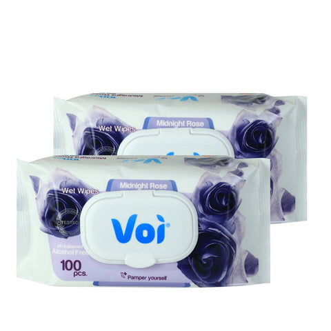 GETIT.QA- Qatar’s Best Online Shopping Website offers VOI WET WIPES MIDNIGHT ROSE 2 X 100PCS at the lowest price in Qatar. Free Shipping & COD Available!