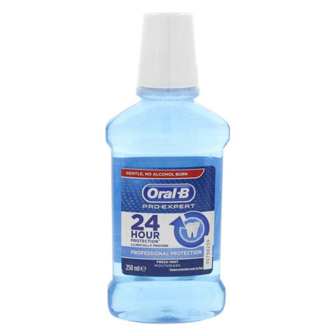 GETIT.QA- Qatar’s Best Online Shopping Website offers ORAL B PROFESSIONAL PROTECTION FRESH MINT MOUTHWASH 250 ML at the lowest price in Qatar. Free Shipping & COD Available!