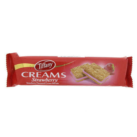 GETIT.QA- Qatar’s Best Online Shopping Website offers TIFFANY STRAWBERRY FLAVOURED CREAM BISCUIT 80 G at the lowest price in Qatar. Free Shipping & COD Available!