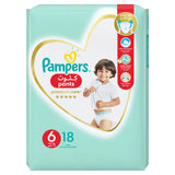 GETIT.QA- Qatar’s Best Online Shopping Website offers PAMPERS PREMIUM CARE PANTS DIAPERS SIZE 6-- 16+KG WITH STRETCHY SIDES FOR BETTER FIT 18PCS at the lowest price in Qatar. Free Shipping & COD Available!