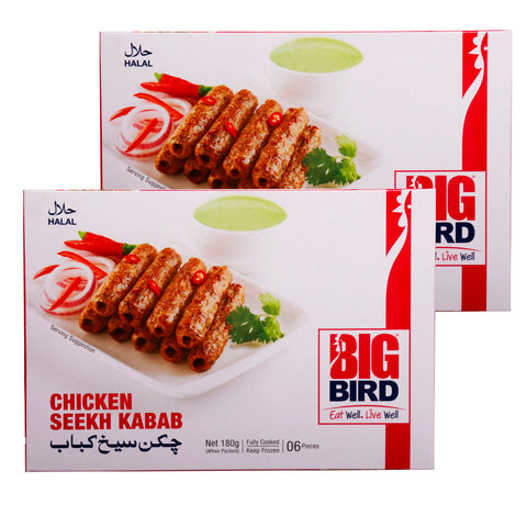 GETIT.QA- Qatar’s Best Online Shopping Website offers BIG BIRD CHICKEN SEEKH KABAB 2 X 180G at the lowest price in Qatar. Free Shipping & COD Available!