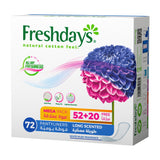 GETIT.QA- Qatar’s Best Online Shopping Website offers SANITA FRESHDAYS DAILY COMFORT LONG PANTY LINERS 52PCS + 20PCS at the lowest price in Qatar. Free Shipping & COD Available!