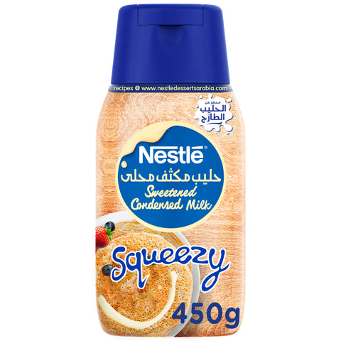 GETIT.QA- Qatar’s Best Online Shopping Website offers NESTLE SQUEEZY SWEETENED CONDENSED MILK 450G at the lowest price in Qatar. Free Shipping & COD Available!