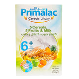 Primalac Baby Cereals 5 Cereals,5 Fruits & Milk 6+months 250g